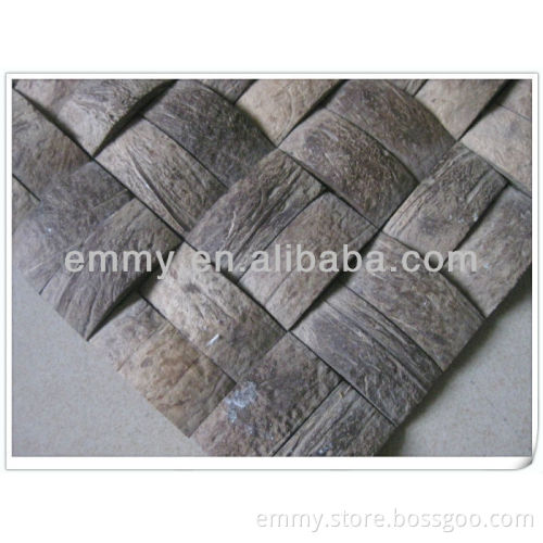 Coconut shell mosaic for wall decoration